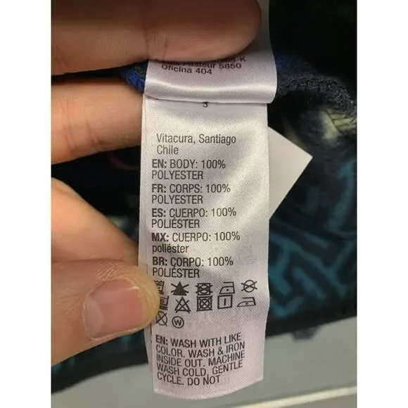 Quiksilver Men’s S OG Retro Printed Polar Fleece‎ Full Zip Jacket Hiking Outdoor - Picture 10 of 13